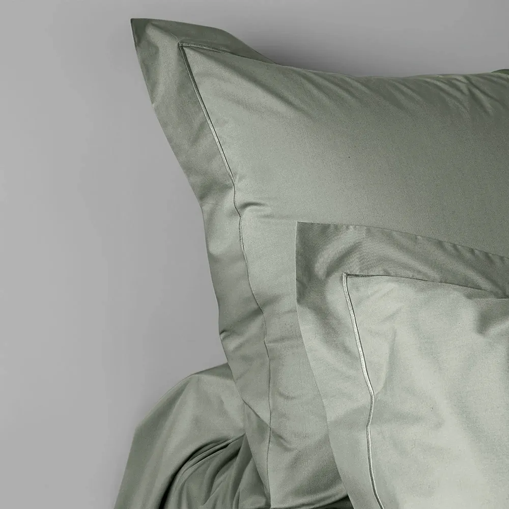 Bed linens - Percale Pillowcase 50 x 70 cm Pure Combed Cotton Long Staples 80 Thread Count/cm² Slate - COTON PUR