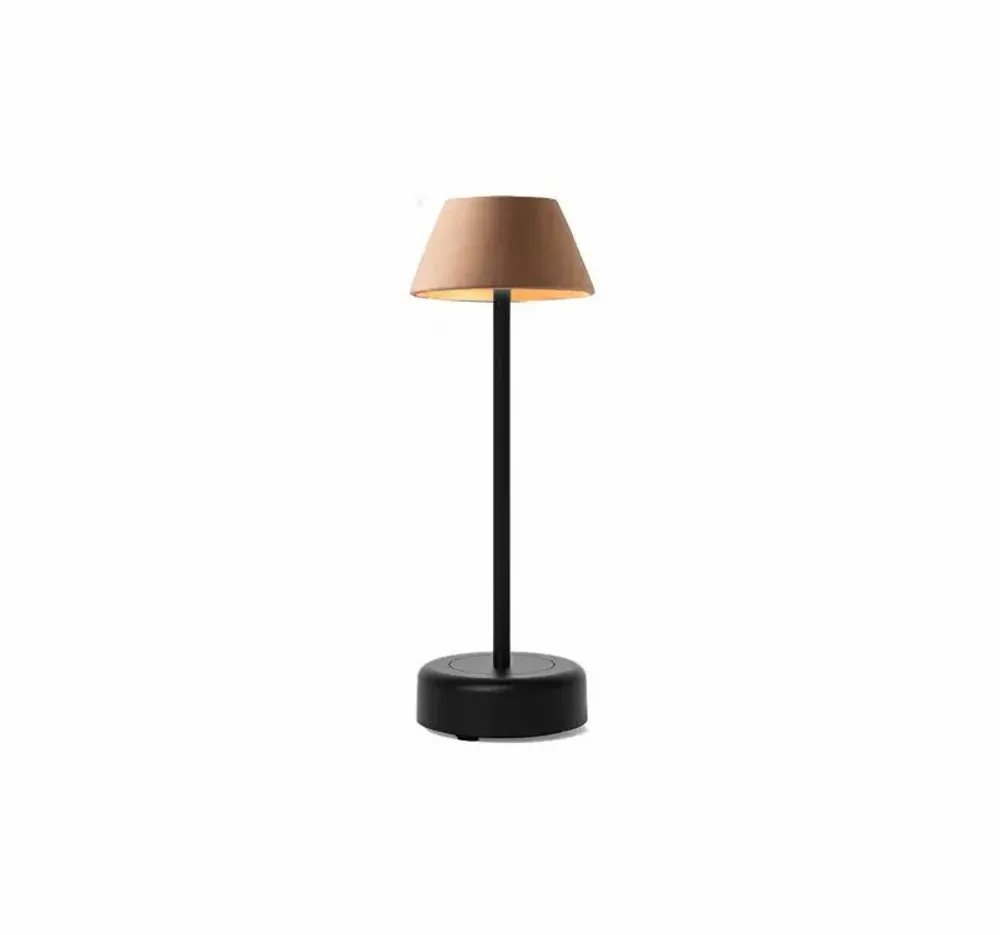 Accessoires de déco extérieure - ABSIDIOLA lampe à poser portable mini avec abat-jour en céramique - LUXCAMBRA