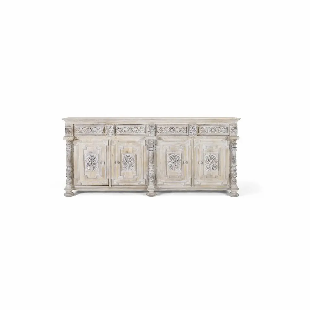 Buffets - Buffet avec 4 tiroirs et 4 portes en bois de manguier - GINER Y COLOMER