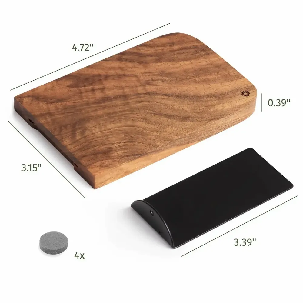 Organizer - TILISMA Wooden Walnut Book Stopper for Bookshelves - TILISMA