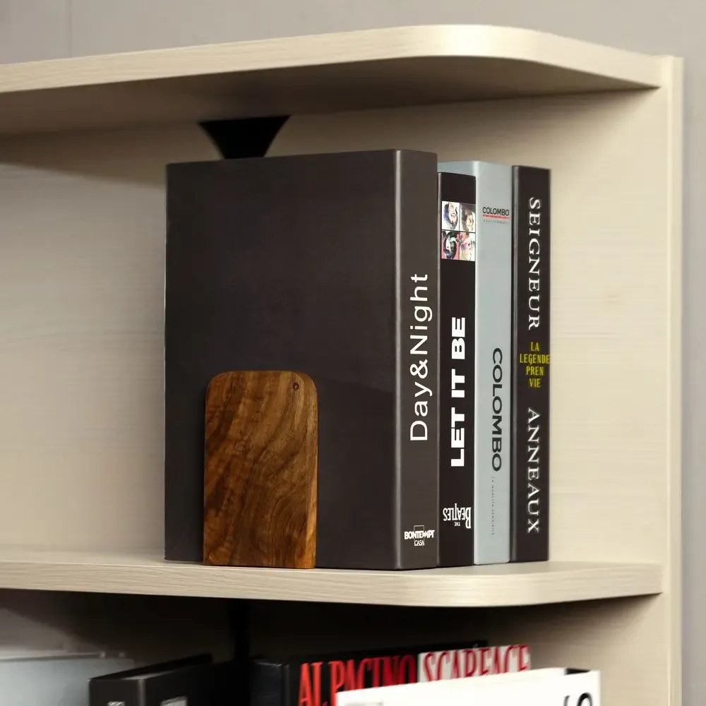 Organizer - TILISMA Wooden Walnut Book Stopper for Bookshelves - TILISMA