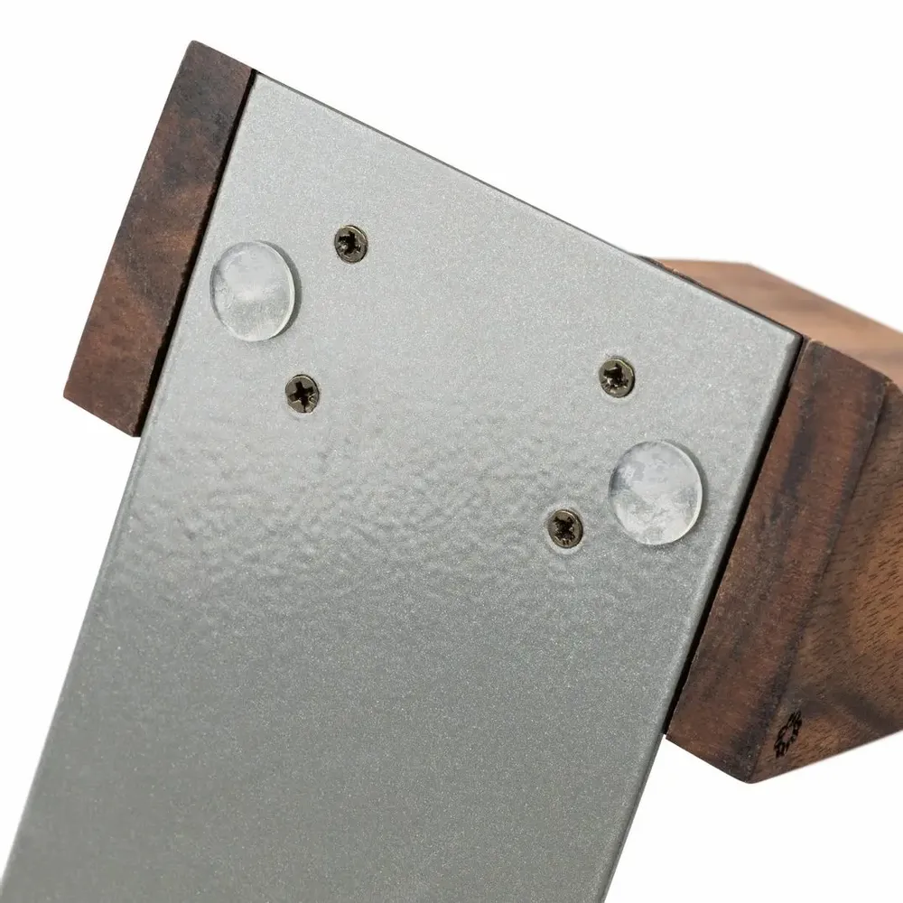 Gifts - TILISMA Bookends, Walnut Wood with Metal Base - TILISMA