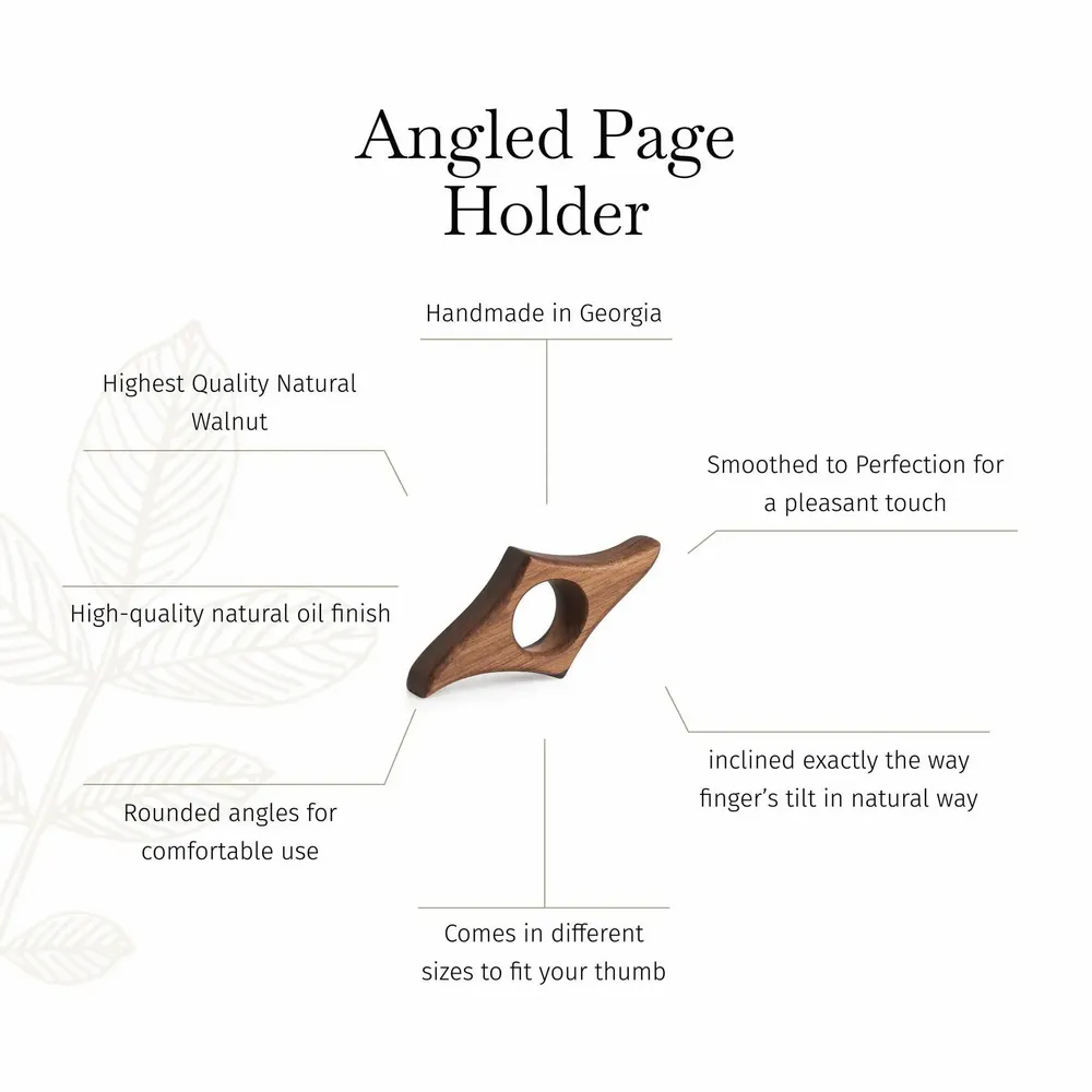 Gifts - TILISMA Handmade Angled Thumb Book Page Holder - TILISMA