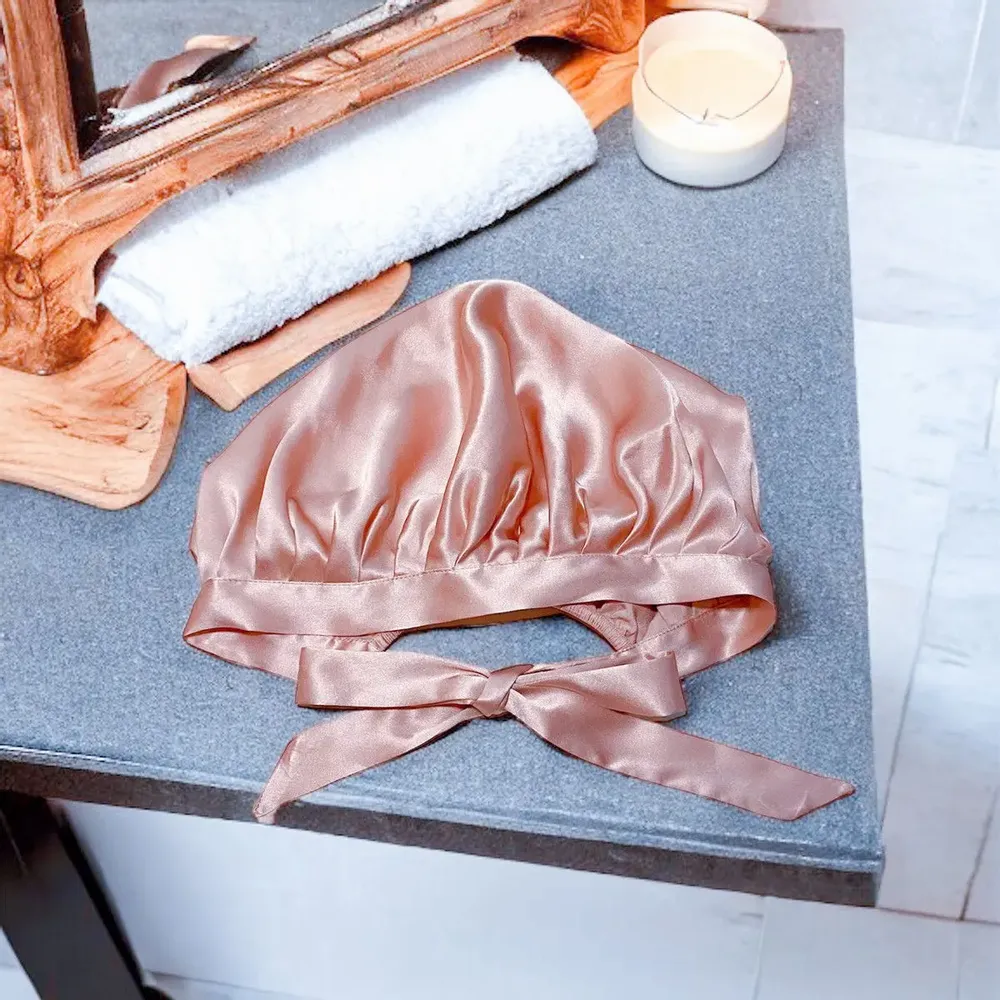 Loungewear - 19-momme 100% silk nightcap - QUÊTE DE SOIE