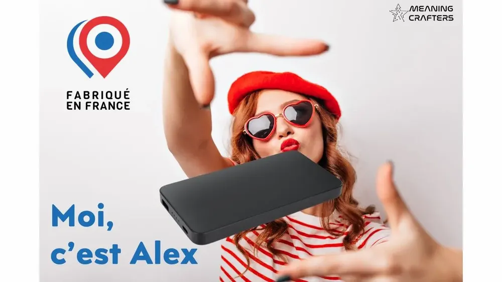 Accessoires de voyage - Powerbank Made in France Alex - MEANING CRAFTERS