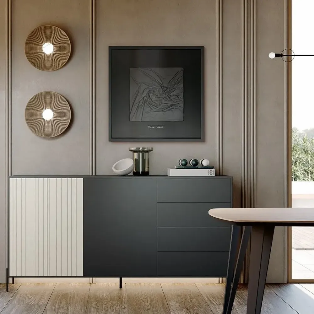 Services - 'Tersura Black 01' - Original Painting - 70x70cm - PERSPECTIVA 10
