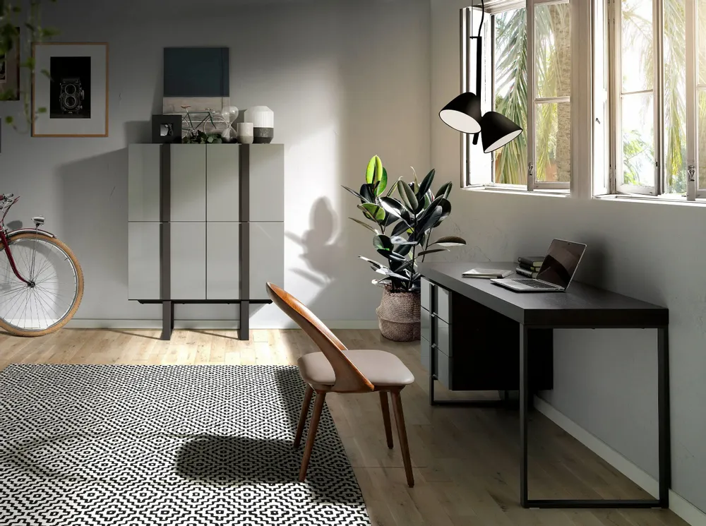 Chairs - Curved walnut structure Dining table chair - ANGEL CERDÁ