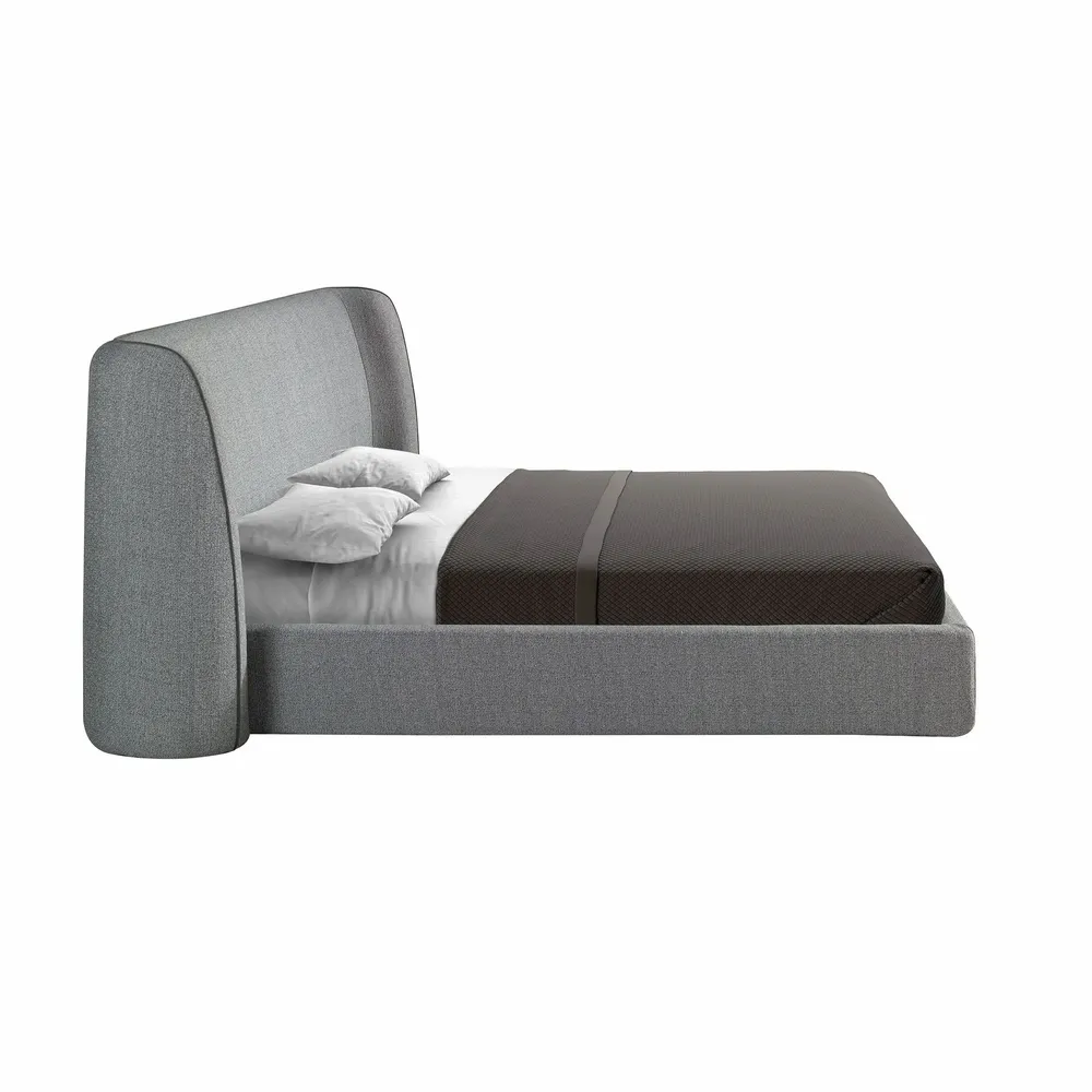 Lits - Lit en tissu gris foncé - ANGEL CERDÁ