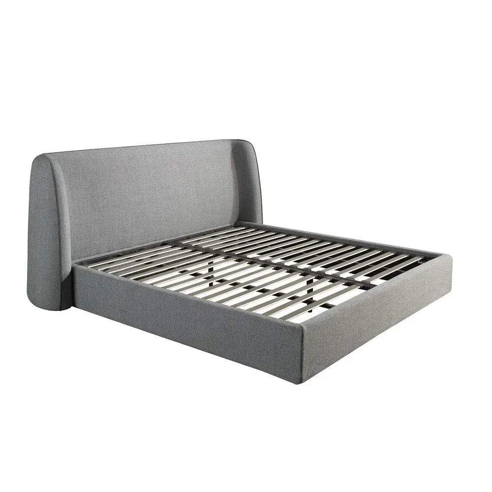Lits - Lit en tissu gris foncé - ANGEL CERDÁ