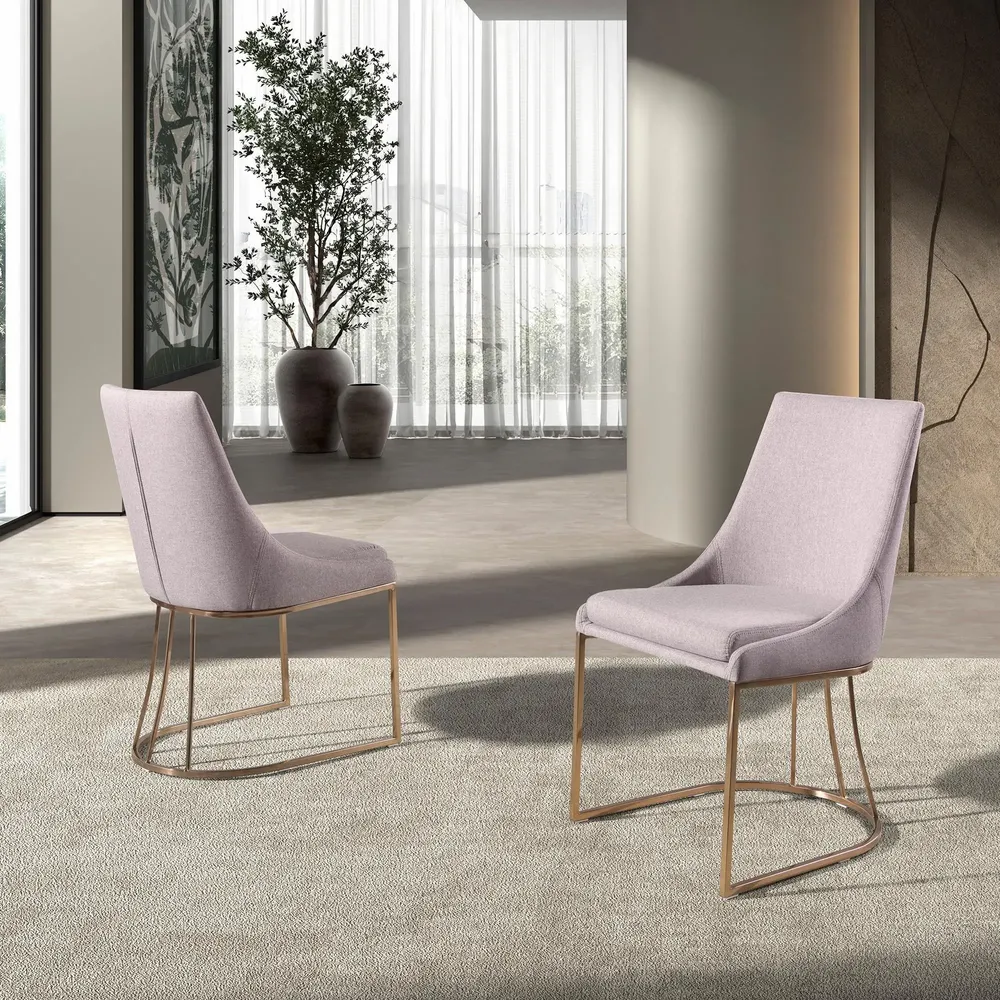 Chairs - Grey fabric chair - ANGEL CERDÁ