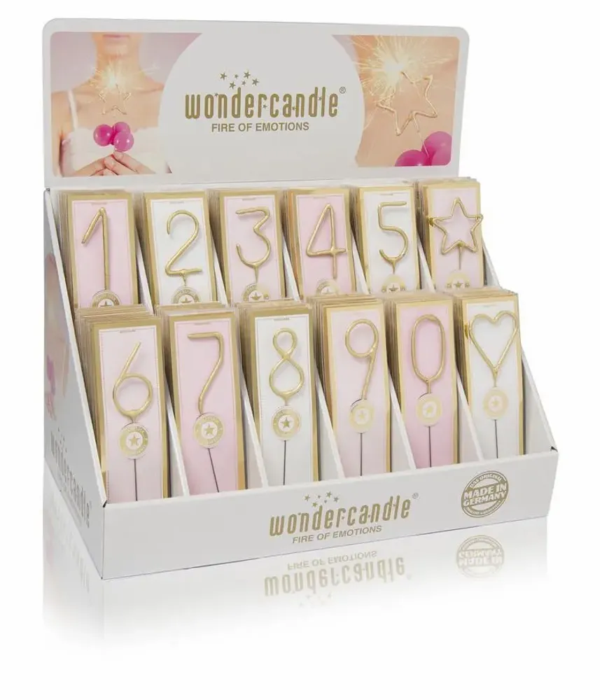 Gifts - Gold piece gold classic assortment 144 Wondercandle® classic - WONDERCANDLE