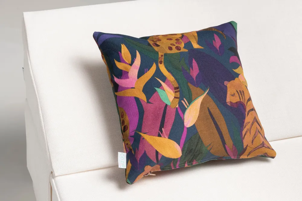 Accessoires de déco extérieure - Coussin d'extérieur JUNGLE | Tissu de créateur - COZIP