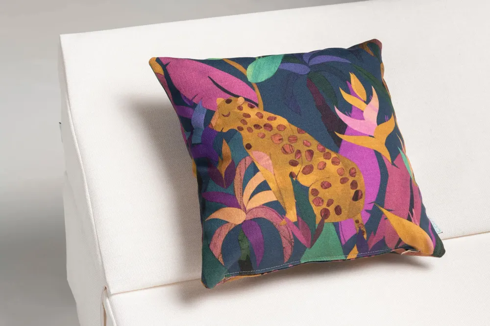 Accessoires de déco extérieure - Coussin d'extérieur JUNGLE | Tissu de créateur - COZIP