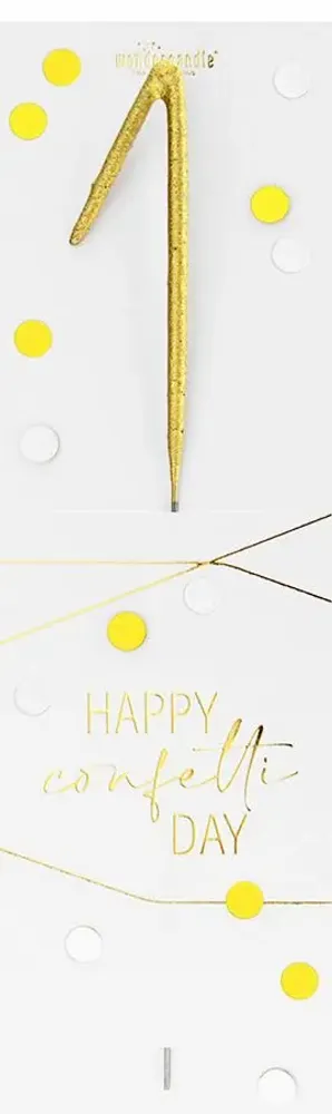 Gifts - Gold Confetti Wondercandle® classic - WONDERCANDLE