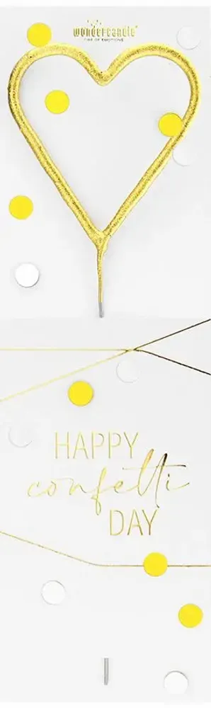 Gifts - Gold Confetti Wondercandle® classic - WONDERCANDLE