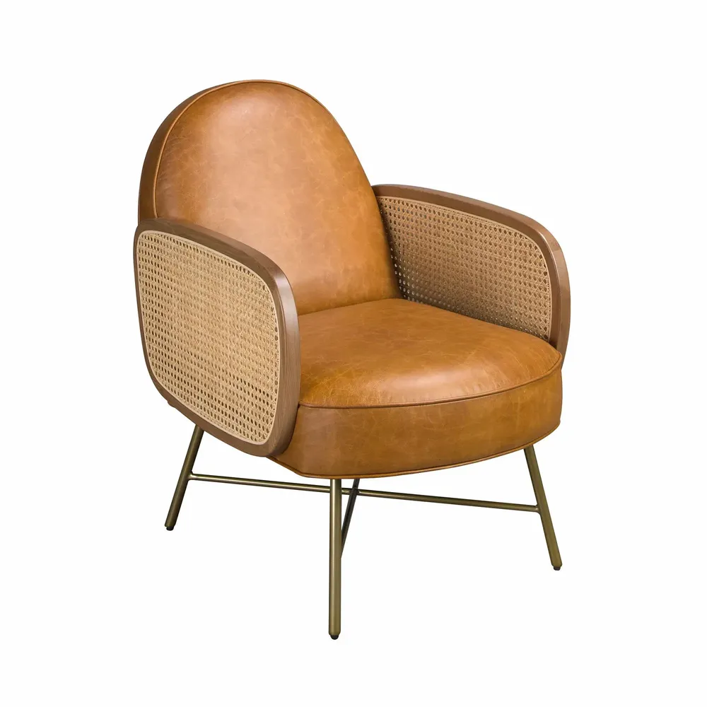 Armchairs - Brown leather armchair - ANGEL CERDÁ