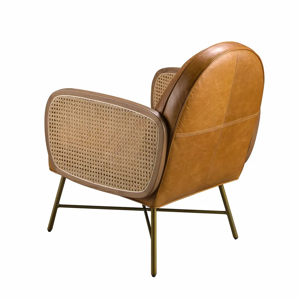 Armchairs - Brown leather armchair - ANGEL CERDÁ