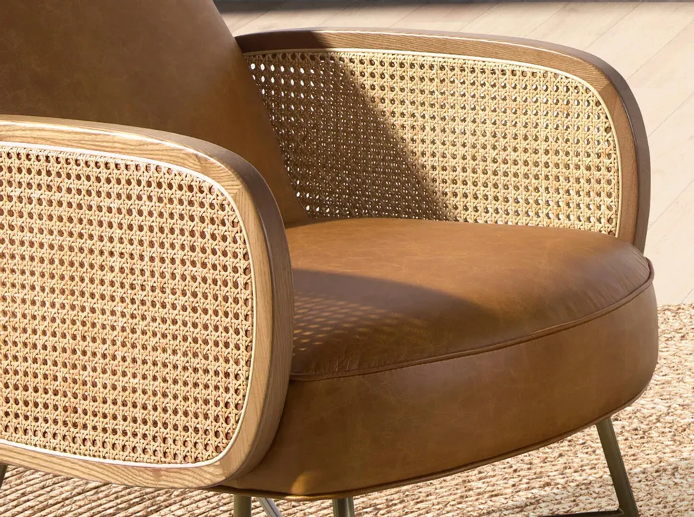 Armchairs - Brown leather armchair - ANGEL CERDÁ