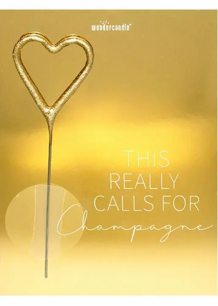 Gifts - WDC - Let's Celebrate Today - Golden Time - Mini Wondercard - WONDERCANDLE