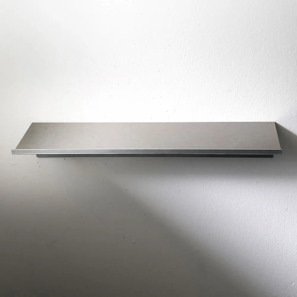 Shelves - Minimalist Wall Shelf in Brushed Aluminum - CASE STUDIOS