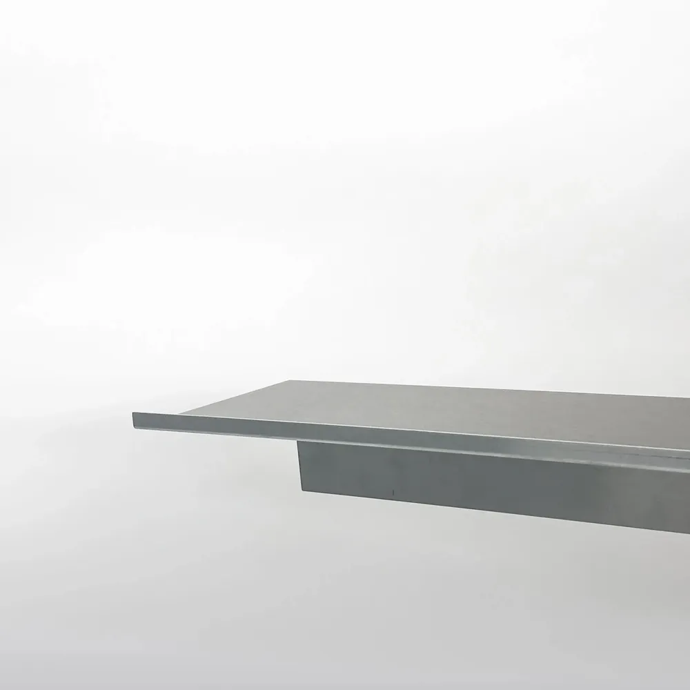 Shelves - Minimalist Wall Shelf in Brushed Aluminum - CASE STUDIOS