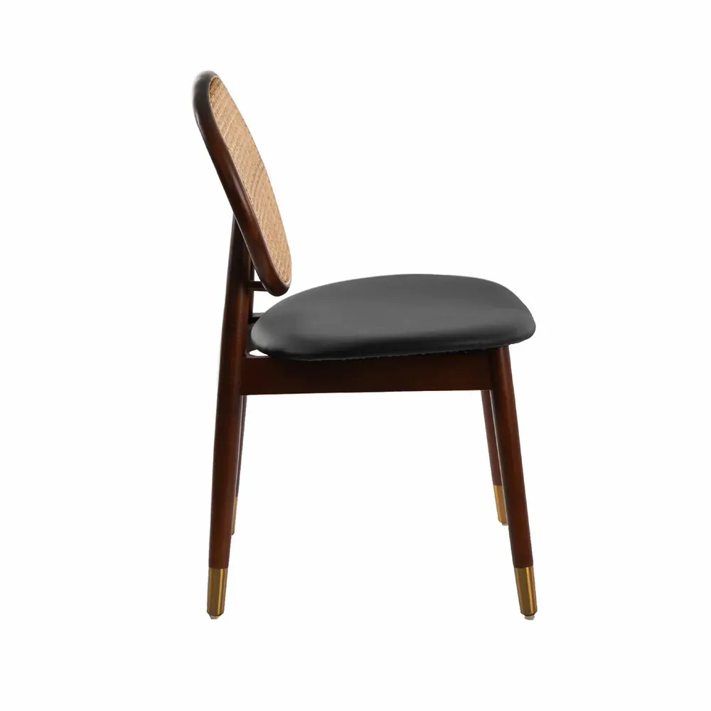 Chairs - Round rattan back Dining table chair - ANGEL CERDÁ