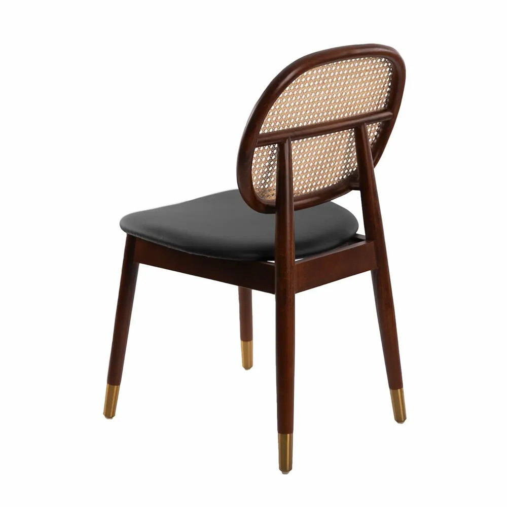 Chairs - Round rattan back Dining table chair - ANGEL CERDÁ