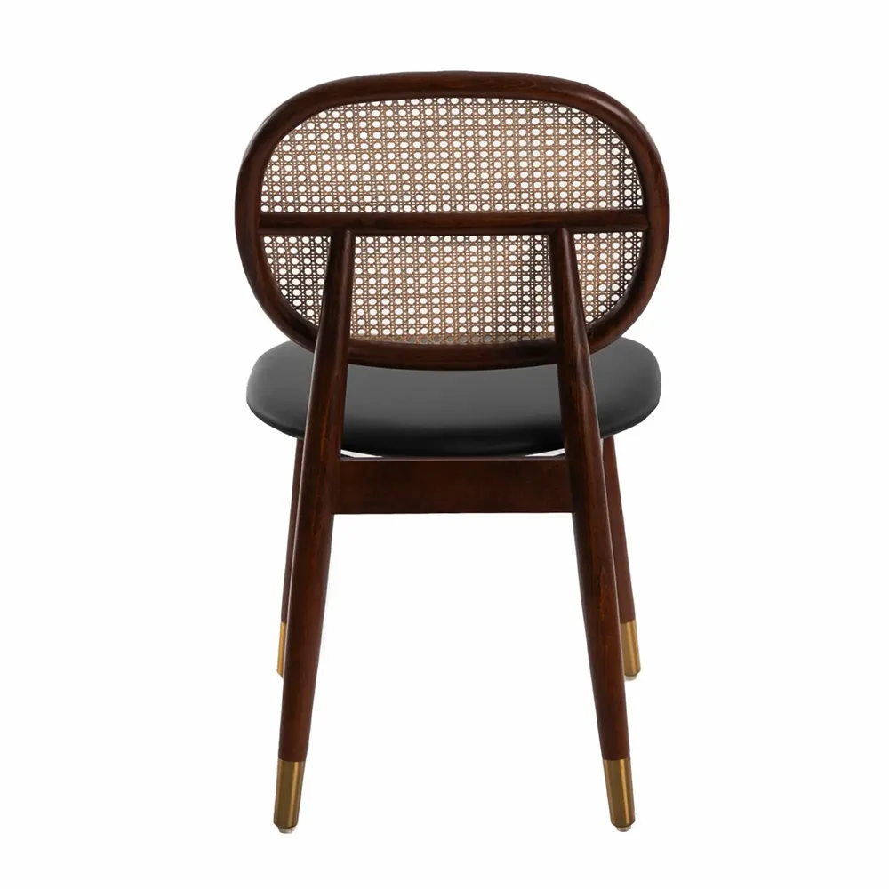 Chairs - Round rattan back Dining table chair - ANGEL CERDÁ