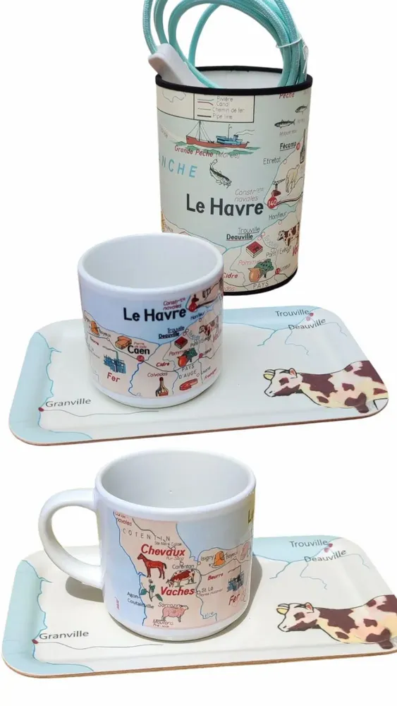 Accessoires thé et café - PLATEAUX ET MUGS VOUS AIMEREZ LA GEO - ZARALOBO