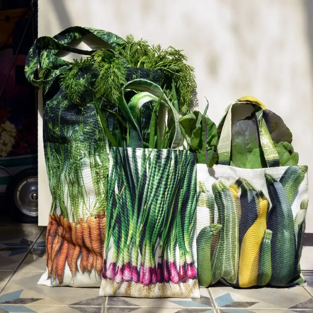 Sacs et cabas - Sac de course - Sac à Aubergines - Sac à Courgettes - MARON BOUILLIE