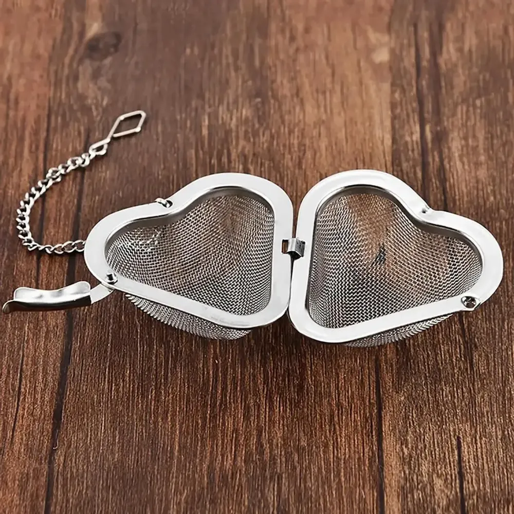 Tea and coffee accessories - Heart-shaped tea infuser - mesh - 4 colors available - SOSTRAW & SMARTTHINGS