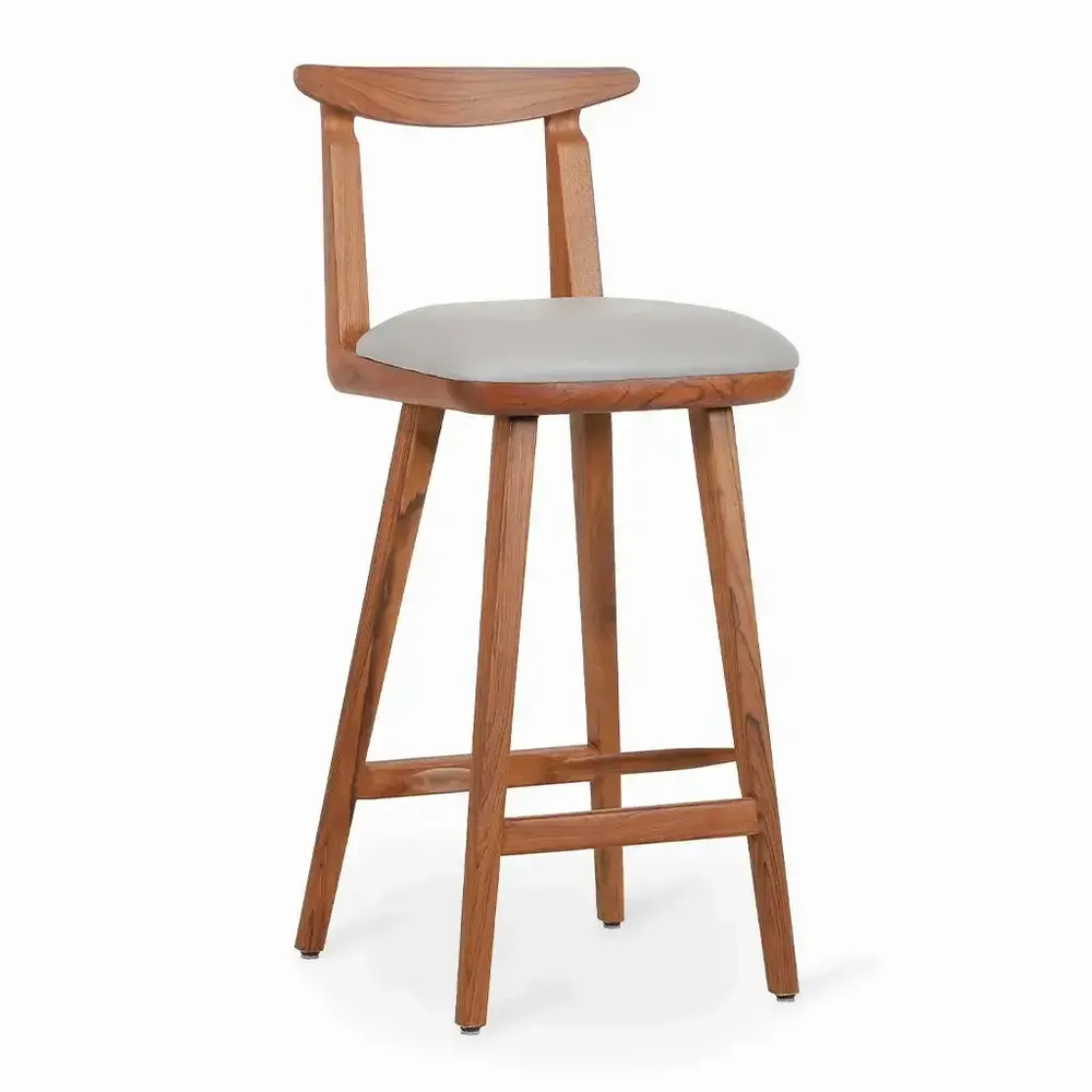 Chaises - Oriq - Chaise haute / de bar en teck - ALANKARAM