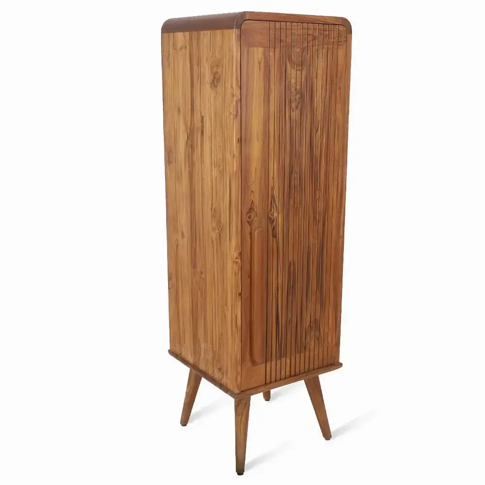 Commodes - Meuble bar en teck Rodo au design rond - ALANKARAM