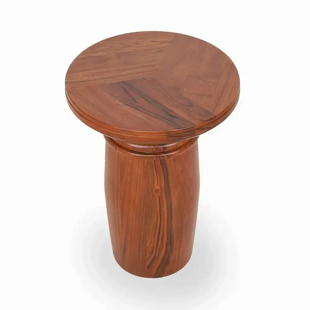 Other tables - Silinda - Teakwood Side Table - ALANKARAM