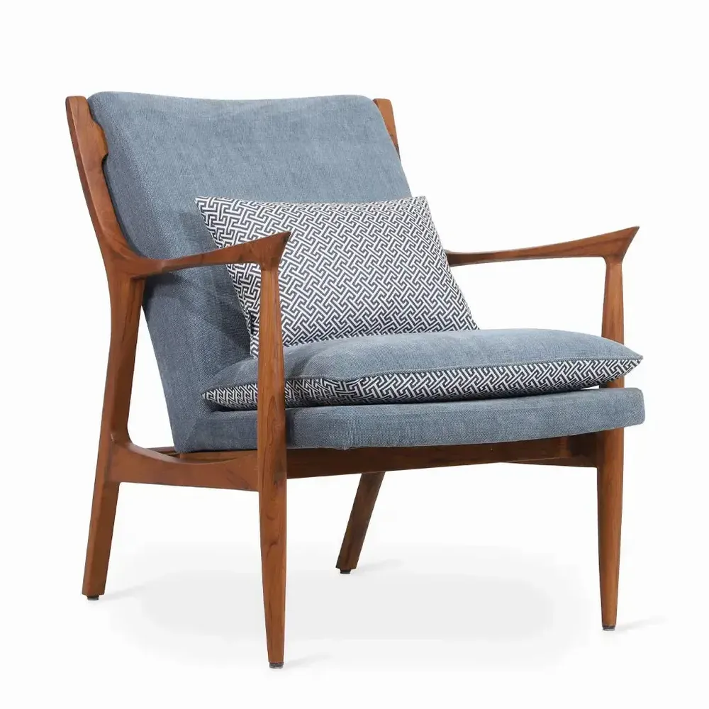 Chairs - Craff - Lounge Chair with Fabric - ALANKARAM