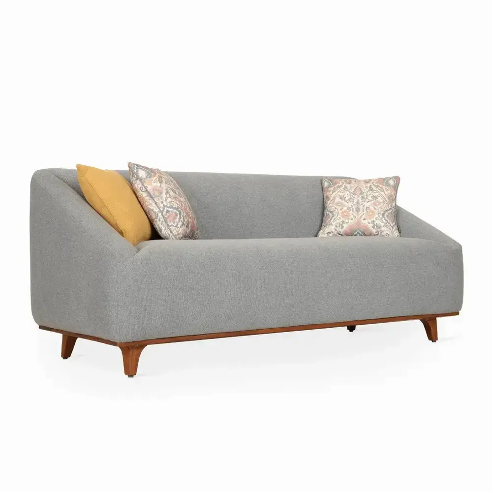 Sofas - Crynhoi Two Seater Teakwood Sofa - ALANKARAM