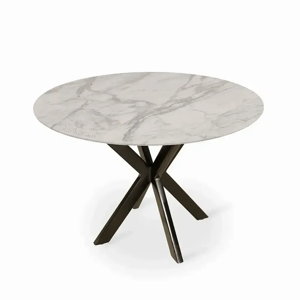 Bureaux - Korsa - Table de bureau ouverte avec plateau en pierre - ALANKARAM