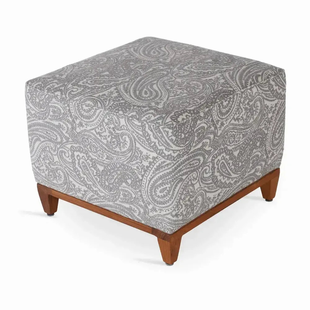 Ottomans - Bluma - Teakwood Ottoman - ALANKARAM