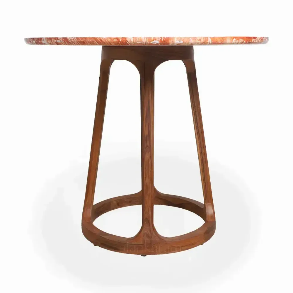 Dining Tables - Kruhy - Teakwood Dining Table - ALANKARAM