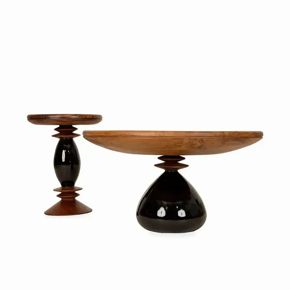 Other tables - Amondi - Teakwood Nested Table - ALANKARAM