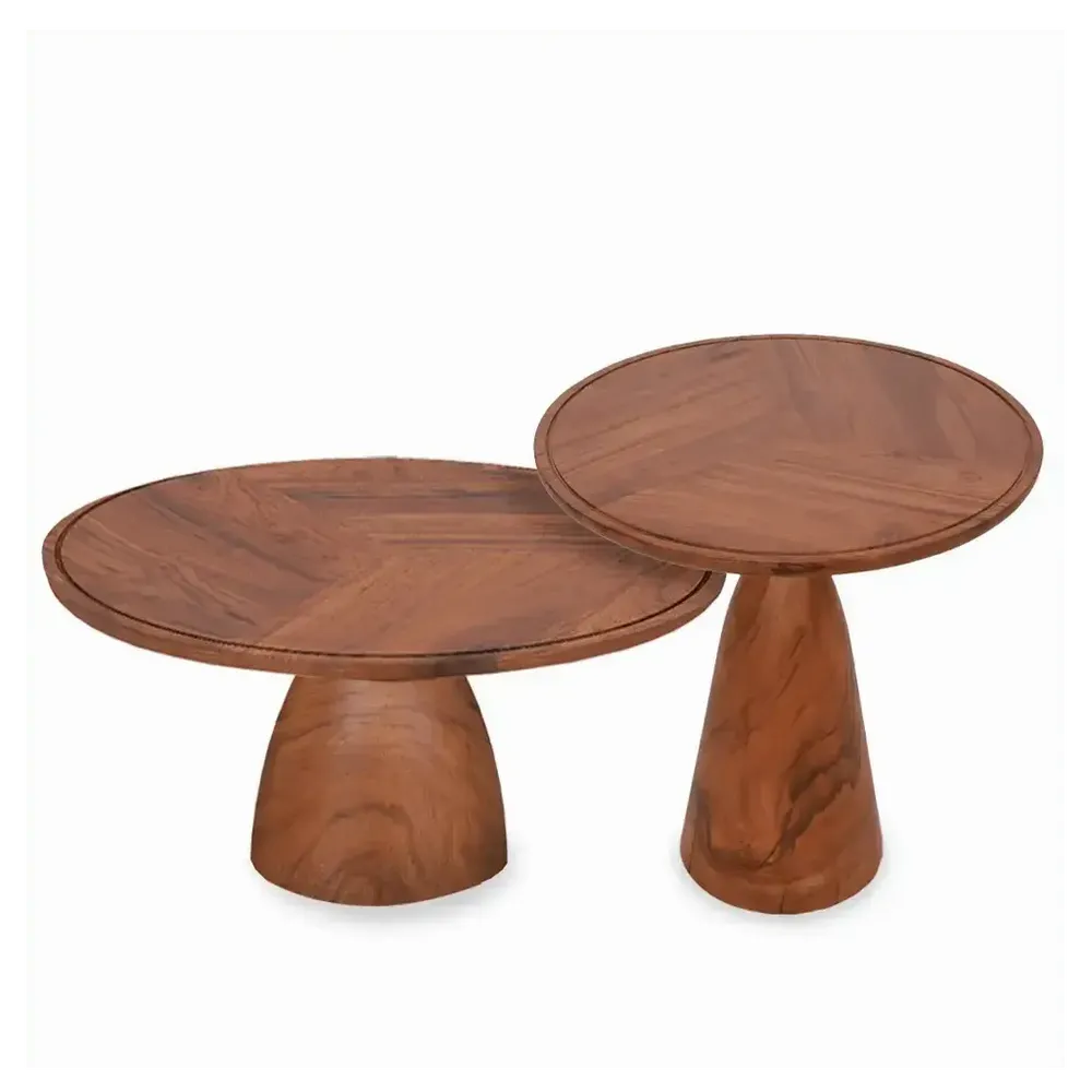 Other tables - Aniq - Teakwood Nested Table - ALANKARAM