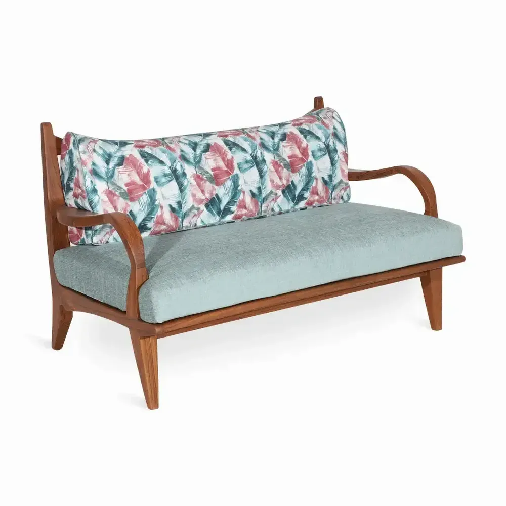 Canapés - Araal - Canapé deux places en teck - ALANKARAM