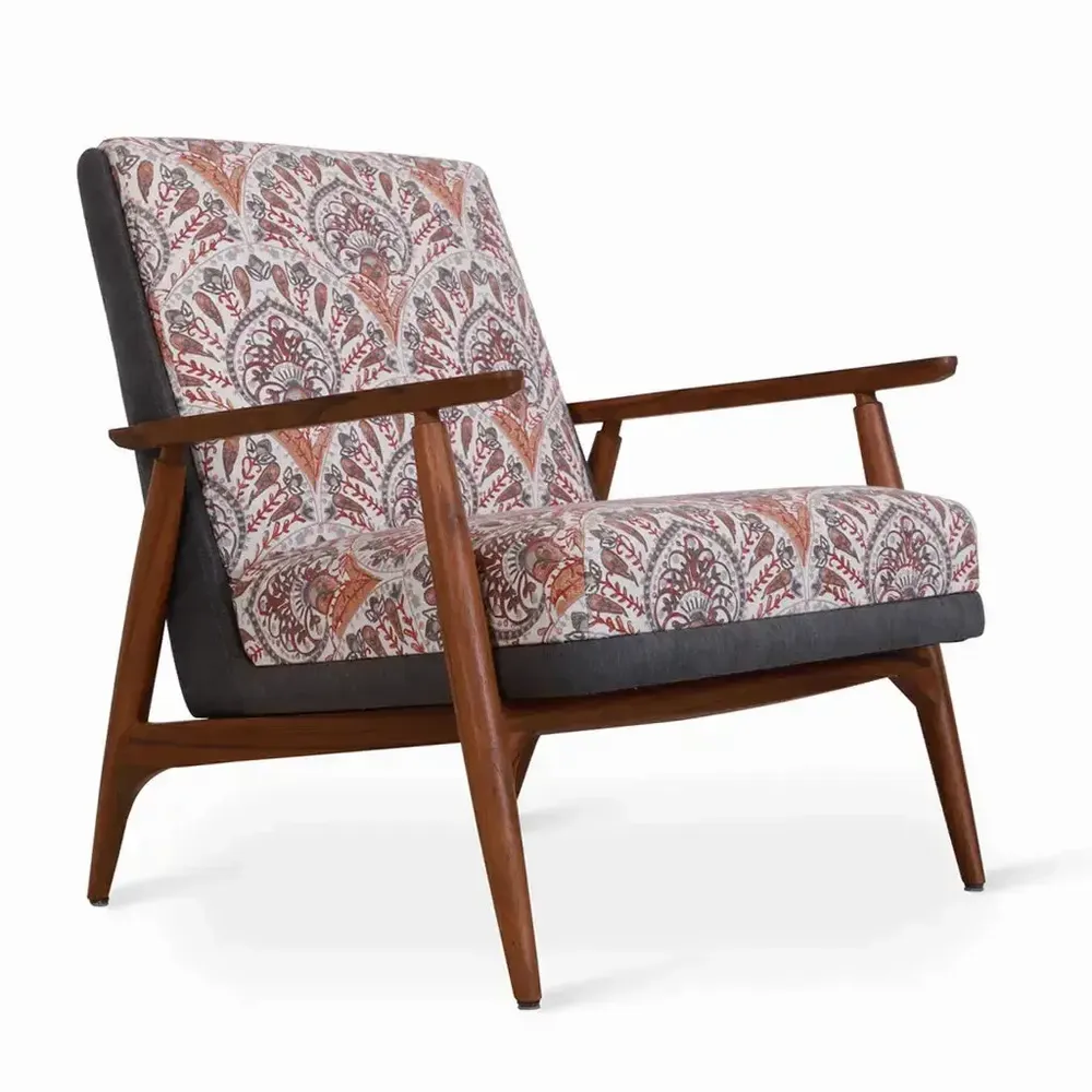 Chairs - Aronui - Teakwood Lounge Chair - ALANKARAM