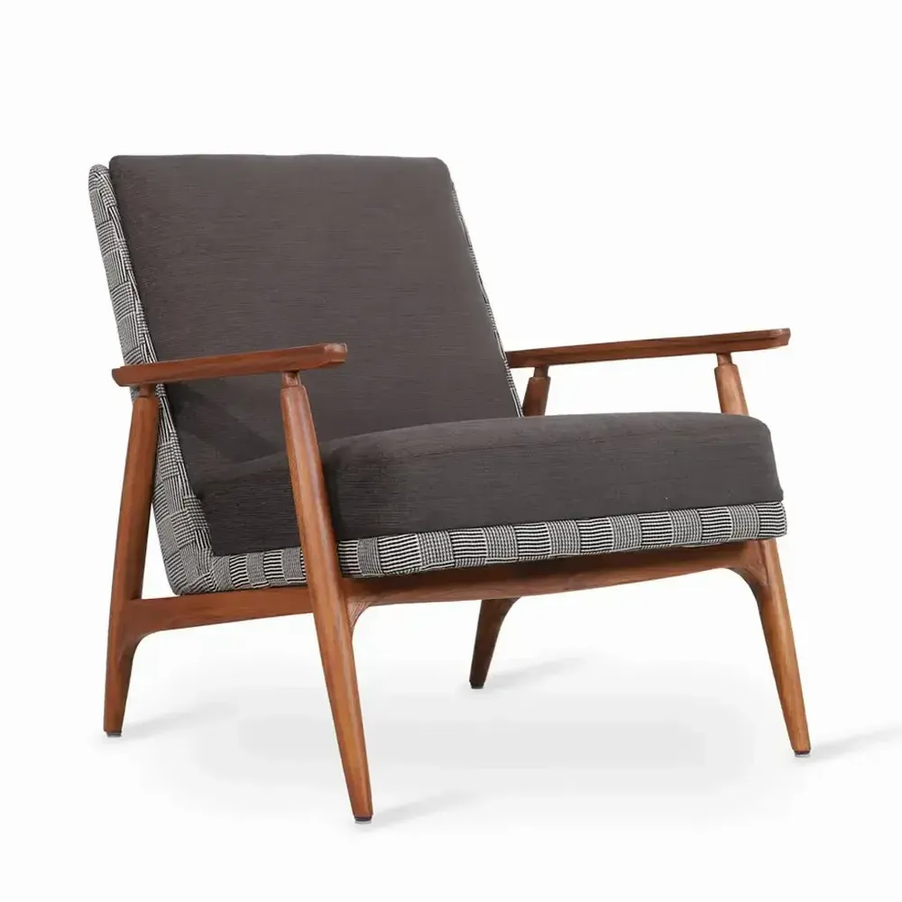 Chairs - Aronui - Teakwood Lounge Chair - ALANKARAM