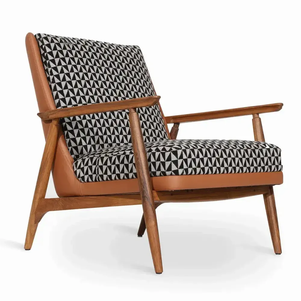 Chairs - Aronui - Teakwood Lounge Chair - ALANKARAM