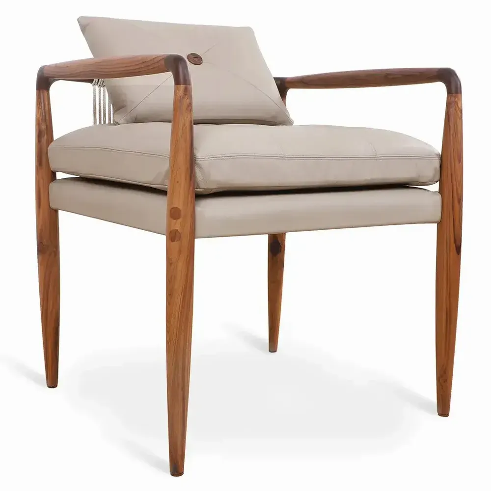 Chairs - Kutu - Teakwood Lounge Chair - ALANKARAM