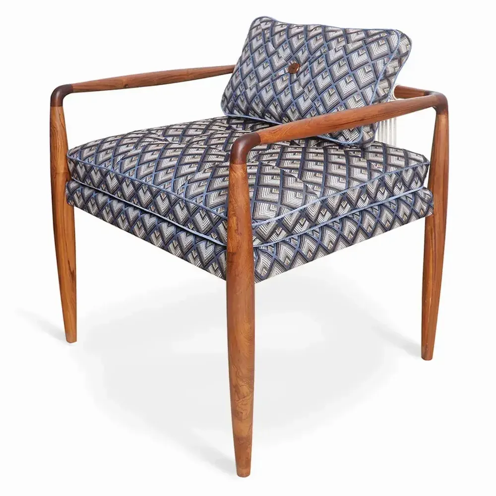 Chairs - Kutu - Teakwood Lounge Chair - ALANKARAM