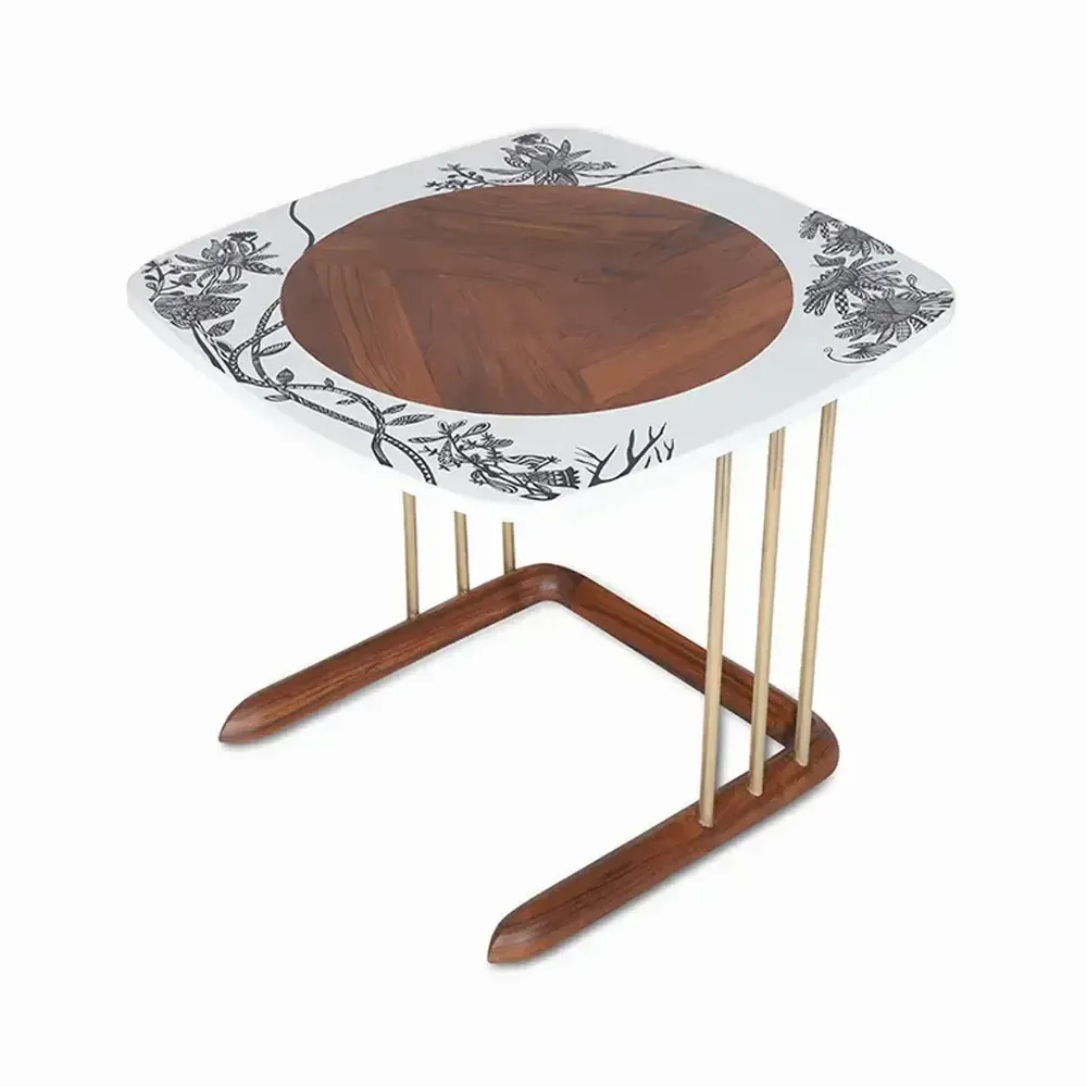 Other tables - Boyali - Teakwood Side Table - ALANKARAM