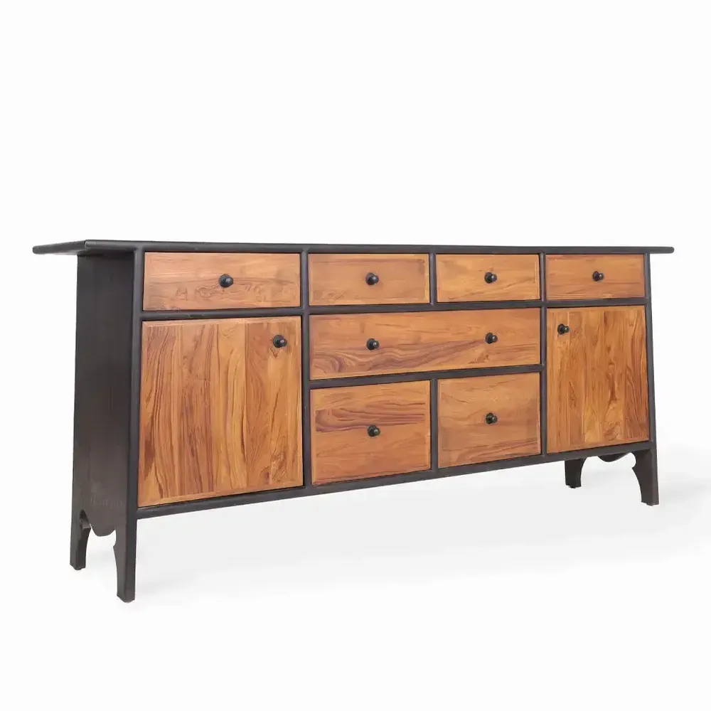Wardrobe - Coberts Teakwood Storage Cabinet - ALANKARAM