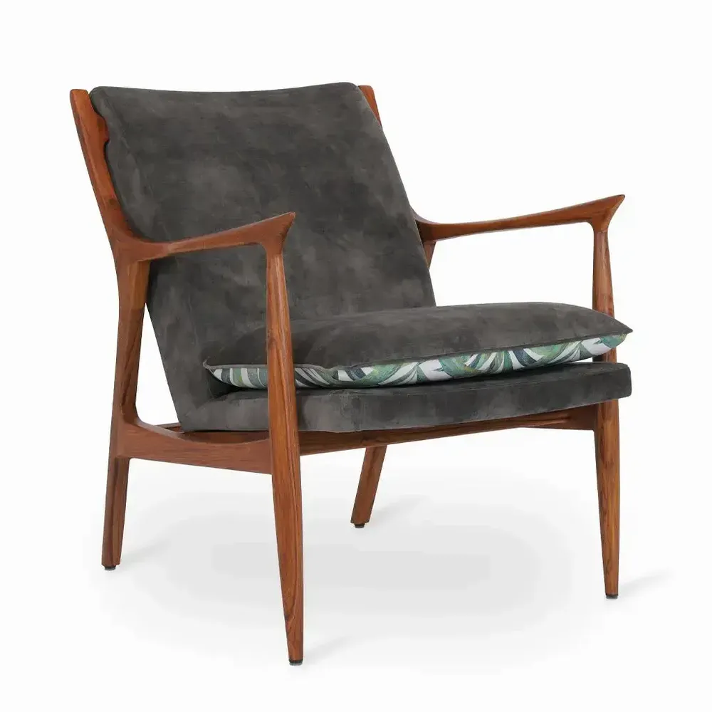 Chairs - Craff - Lounge Chair with Fabric - ALANKARAM
